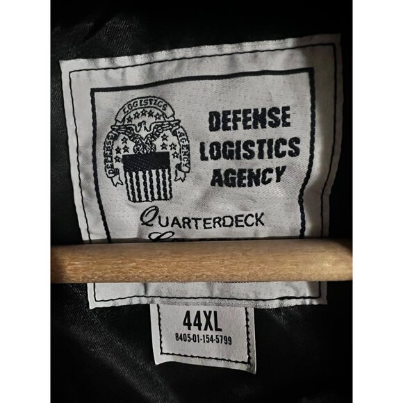 Defense Logistics Military Double Breasted Black Wool Heavy Peacoat 44XL Pockets - Picture 9 of 9